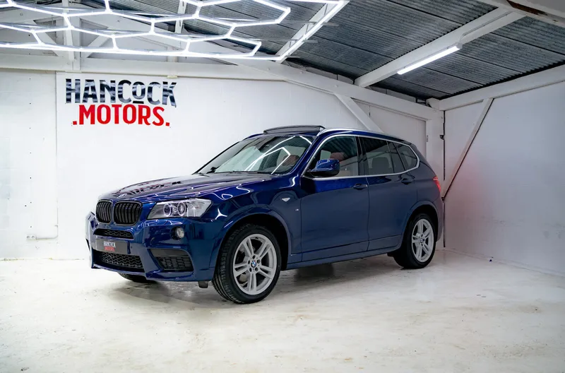 BMW X3 M Sport Bleu — livré par Hancock Motors